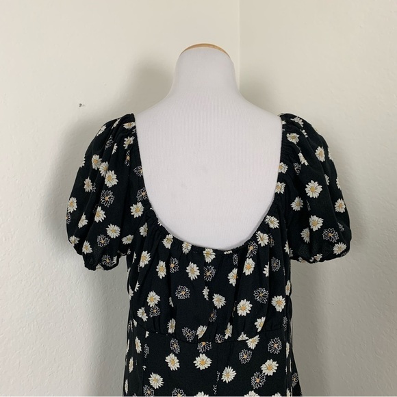 BP Floral Ditsy Tie Front Mini Sundress Dress Daisy Retro XL Sun Dress - Picture 8 of 14